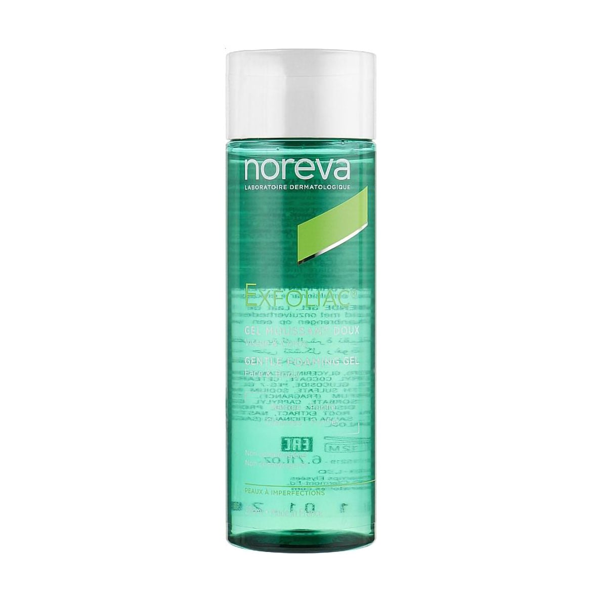 Уцінка! М'який очищувальний гель для обличчя і тіла Noreva Exfoliac Gentle Foaming Gel, 200 мл